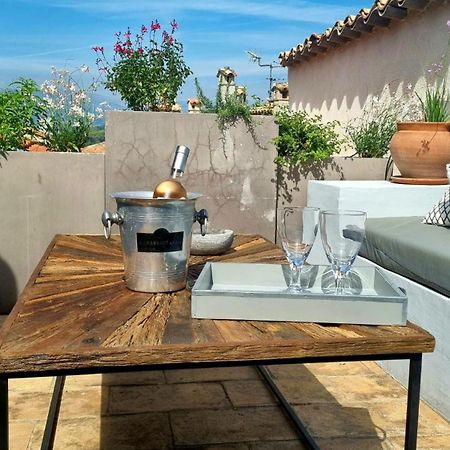 Townhouse Mougins In The Old Village, Fantastic View, Sea And Mountains Екстер'єр фото